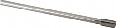 Made in USA - 13/32" Diam, 5/16" Max Diam Straight Shank, 3/4" Flute Length, Machine Expansion Reamer - Straight Flute, 7" OAL, Right Hand Cut, 6 Flutes, High Speed Steel, Bright Finish - Americas Industrial Supply