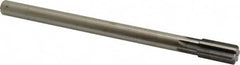 Made in USA - 21/32" Diam, 9/16" Max Diam Straight Shank, 1-1/4" Flute Length, Machine Expansion Reamer - Straight Flute, 9" OAL, Right Hand Cut, 6 Flutes, High Speed Steel, Bright Finish - Americas Industrial Supply
