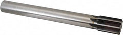Made in USA - 1-7/16" Diam, 1-1/4" Max Diam Straight Shank, 2" Flute Length, Machine Expansion Reamer - Straight Flute, 12" OAL, Right Hand Cut, 8 Flutes, High Speed Steel, Bright Finish - Americas Industrial Supply