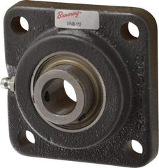 Browning - 3/4" ID, 3-3/8" OAL x 3-3/8" OAH 4-Bolt Flange - 1,444 Lb Static Cap, 2,611 Lb Dyn Cap, 2-1/2" Btw Mnt Hole Ctrs, Cast Iron - Americas Industrial Supply