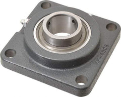 Browning - 1-3/8" ID, 4-5/8" OAL x 4-5/8" OAH 4-Bolt Flange - 3,493 Lb Static Cap, 5,782 Lb Dyn Cap, 3-5/8" Btw Mnt Hole Ctrs, Cast Iron - Americas Industrial Supply
