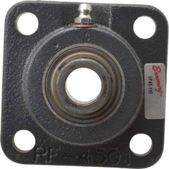 Browning - 5/8" ID, 3" OAL x 3" OAH 4-Bolt Flange - 1,444 Lb Static Cap, 2,611 Lb Dyn Cap, 2-1/8" Btw Mnt Hole Ctrs, Cast Iron - Americas Industrial Supply