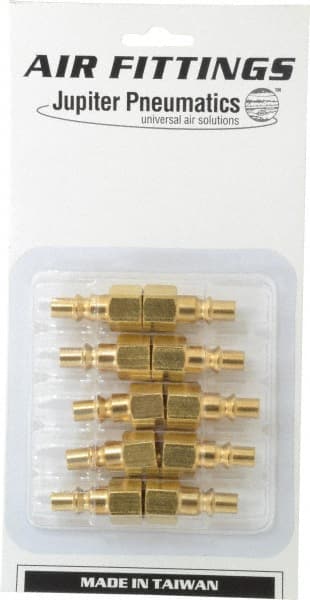 Value Collection - 10 Piece 1/4" Body 1/4 NPT 215 psi Steel ARO Pneumatic Coupling Plug Set - Americas Industrial Supply