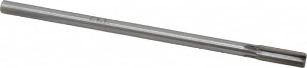 Made in USA - 3/8" Diam, 5/16" Max Diam Straight Shank, 1" Flute Length, Machine Expansion Reamer - Straight Flute, 7" OAL, Right Hand Cut, 4 Flutes, Carbide-Tipped, Bright Finish - Americas Industrial Supply