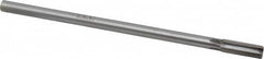 Made in USA - 3/8" Diam, 5/16" Max Diam Straight Shank, 1" Flute Length, Machine Expansion Reamer - Straight Flute, 7" OAL, Right Hand Cut, 4 Flutes, Carbide-Tipped, Bright Finish - Americas Industrial Supply