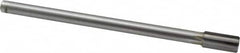 Made in USA - 9/16" Diam, 7/16" Max Diam Straight Shank, 1-1/8" Flute Length, Machine Expansion Reamer - Straight Flute, 8" OAL, Right Hand Cut, 6 Flutes, Carbide-Tipped, Bright Finish - Americas Industrial Supply