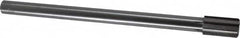 Made in USA - 23/32" Diam, 9/16" Max Diam Straight Shank, 1-1/4" Flute Length, Machine Expansion Reamer - Straight Flute, 9" OAL, Right Hand Cut, 6 Flutes, Carbide-Tipped, Bright Finish - Americas Industrial Supply