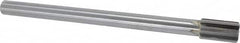 Made in USA - 25/32" Diam, 5/8" Max Diam Straight Shank, 1-3/8" Flute Length, Machine Expansion Reamer - Straight Flute, 9-1/2" OAL, Right Hand Cut, 6 Flutes, Carbide-Tipped, Bright Finish - Americas Industrial Supply