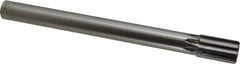 Made in USA - 1" Diam, 7/8" Max Diam Straight Shank, 1-5/8" Flute Length, Machine Expansion Reamer - Straight Flute, 10-1/2" OAL, Right Hand Cut, 8 Flutes, Carbide-Tipped, Bright Finish - Americas Industrial Supply