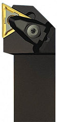 Seco - DTJN, Right Hand Cut, 1-1/4" Shank Height x 1-1/4" Shank Width, Negative Rake Indexable Turning Toolholder - 6" OAL, TN..43. Insert Compatibility, Series Clamp Lock - Americas Industrial Supply