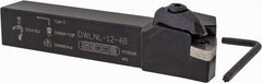 Seco - DWLN, Left Hand Cut, 3/4" Shank Height x 3/4" Shank Width, Negative Rake Indexable Turning Toolholder - 4-1/2" OAL, WN..43. Insert Compatibility, Series Clamp Lock - Americas Industrial Supply