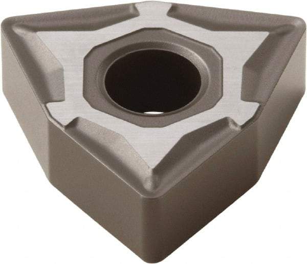 Seco - WNMG433W M3 Grade TP1500 Carbide Turning Insert - TiCN/Al2O3 Finish, 80° Trigon, 1/2" Inscr Circle, 3/16" Thick, 3/64" Corner Radius - Americas Industrial Supply