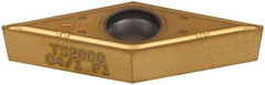 Seco - VBMT331 F1 Grade TS2000 Carbide Turning Insert - TiAlN/TiN Finish, 35° Diamond, 3/8" Inscr Circle, 3/16" Thick, 1/64" Corner Radius - Americas Industrial Supply
