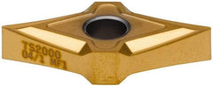 Seco - DNMP431 MF1 Grade TS2000 Carbide Turning Insert - TiAlN/TiN Finish, 55° Diamond, 1/2" Inscr Circle, 3/16" Thick, 1/64" Corner Radius - Americas Industrial Supply