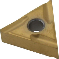 Seco - TNMG331 UX Grade TS2500 Carbide Turning Insert - TiAlN/TiN Finish, 60° Triangle, 3/8" Inscr Circle, 3/16" Thick, 1/64" Corner Radius - Americas Industrial Supply