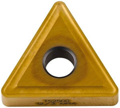 Seco - TNMG433 MR4 Grade TS2500 Carbide Turning Insert - TiAlN/TiN Finish, 60° Triangle, 1/2" Inscr Circle, 3/16" Thick, 3/64" Corner Radius - Americas Industrial Supply