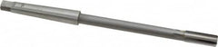 Made in USA - 3/8" Diam, 1MT Morse Taper Shank, 1" Flute Length, Machine Expansion Reamer - Straight Flute, 7" OAL, Right Hand Cut, 4 Flutes, Carbide-Tipped, Bright Finish - Americas Industrial Supply