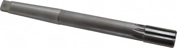 Made in USA - 1" Diam, 3MT Morse Taper Shank, 1-5/8" Flute Length, Machine Expansion Reamer - Straight Flute, 10-1/2" OAL, Right Hand Cut, 8 Flutes, Carbide-Tipped, Bright Finish - Americas Industrial Supply