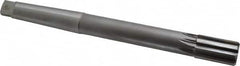 Made in USA - 1" Diam, 3MT Morse Taper Shank, 1-5/8" Flute Length, Machine Expansion Reamer - Straight Flute, 10-1/2" OAL, Right Hand Cut, 8 Flutes, Carbide-Tipped, Bright Finish - Americas Industrial Supply