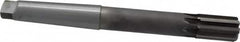 Made in USA - 1-1/4" Diam, 4MT Morse Taper Shank, 1-7/8" Flute Length, Machine Expansion Reamer - Straight Flute, 11-1/2" OAL, Right Hand Cut, 8 Flutes, Carbide-Tipped, Bright Finish - Americas Industrial Supply