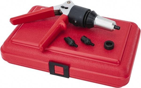 HUCK - #8 to 3/8" Manual Rivet Nut Tool Kit - Includes Nutsetter, 2 Pullup Studs, 2 Driving Anvils - Americas Industrial Supply