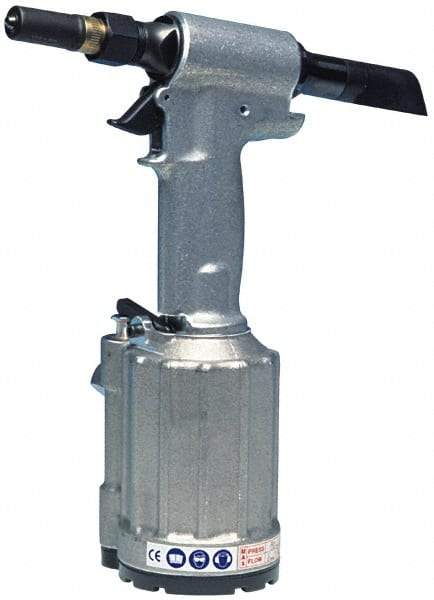 HUCK - Up to 1/4" Capacity, Air Riveting Hammer - 0.743" Long Stroke, 1/4" Inlet - Americas Industrial Supply