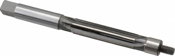 Made in USA - 5/8" Reamer Diam, 0.6200" Diam Straight Shank, 2-1/2" Flute Length, Hand Expansion Reamer - Straight Flute, 6-1/2" OAL, Right Hand Cut, 6 Flutes, High Speed Steel - Americas Industrial Supply