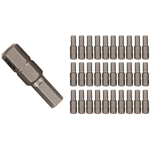 Hex Inch Contractor Grade Insert Bits 3/16″ × 25mm (30 Piece Bulk Pack) - Americas Industrial Supply