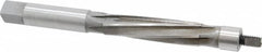 Made in USA - 1/2" Reamer Diam, Straight Shank, 1-13/16" Flute Length, Hand Expansion Reamer - Spiral Flute, 5" OAL, Left Hand Spiral, Right Hand Cut, 6 Flutes, High Speed Steel - Americas Industrial Supply