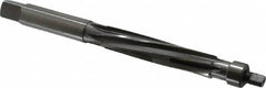 Made in USA - 5/8" Reamer Diam, Straight Shank, 2-1/2" Flute Length, Hand Expansion Reamer - Spiral Flute, 6" OAL, Left Hand Spiral, Right Hand Cut, 8 Flutes, High Speed Steel - Americas Industrial Supply