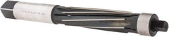 Made in USA - 15/16" Reamer Diam, Straight Shank, 3-9/16" Flute Length, Hand Expansion Reamer - Spiral Flute, 7-7/8" OAL, Left Hand Spiral, Right Hand Cut, 8 Flutes, High Speed Steel - Americas Industrial Supply