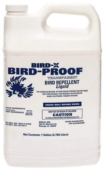 Bird-X - 1 Gal Liquid Bird Repellent - Targets Birds - Americas Industrial Supply