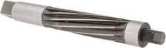 Made in USA - 1-3/8" Reamer Diam, Straight Shank, 4-9/16" Flute Length, Hand Expansion Reamer - Spiral Flute, 10-1/2" OAL, Left Hand Spiral, Right Hand Cut, 10 Flutes, High Speed Steel - Americas Industrial Supply