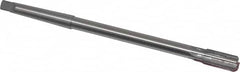 Made in USA - 1/2" Diam, 7/16" Max Diam 1MT Morse Taper Shank, 1" Flute Length, Machine Expansion Reamer - Straight Flute, 8" OAL, Right Hand Cut, 6 Flutes, High Speed Steel, Bright Finish - Americas Industrial Supply
