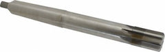 Made in USA - 1-1/4" Diam, 1" Max Diam 4MT Morse Taper Shank, 1-7/8" Flute Length, Machine Expansion Reamer - Straight Flute, 11-1/2" OAL, Right Hand Cut, 8 Flutes, High Speed Steel, Bright Finish - Americas Industrial Supply