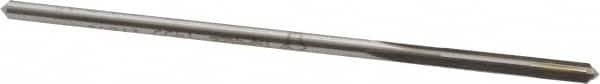 Made in USA - 1/8" Cobalt 4 Flute Chucking Reamer - Straight Flute, 0.119" Straight Shank, 7/8" Flute Length, 3-1/2" OAL - Americas Industrial Supply