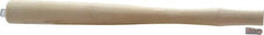 Made in USA - 12" Long Replacement Handle for Ball Pein, Machinist & Riveting Hammers - 3/4" Eye Length x 7/16" Eye Width, Hickory, Material Grade Type A - Americas Industrial Supply