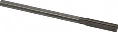 Made in USA - 1/2" Cobalt 6 Flute Chucking Reamer - Straight Flute, 0.4355" Straight Shank, 2" Flute Length, 8" OAL - Americas Industrial Supply