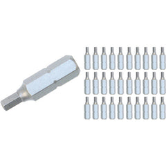 Hex Contractor Grade Insert Bit 4.0mm × 25mm (30 Piece Bulk Pack) - Americas Industrial Supply
