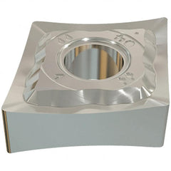 Iscar - CNMG431 PP Grade IC6015 Carbide Turning Insert - TiCN/Al2O3/TiN Finish, 80° Diamond, 1/2" Inscr Circle, 3/16" Thick, 1/64" Corner Radius - Americas Industrial Supply