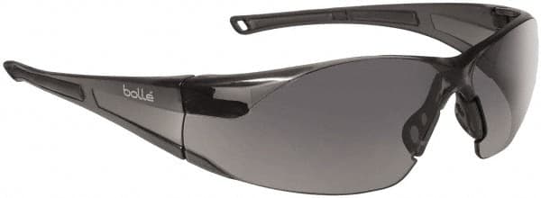 bolle SAFETY - Smoke Lenses, Framed Safety Glasses - Anti-Fog, Scratch Resistant, Smoke Polycarbonate Frame, Wrap Around - Americas Industrial Supply