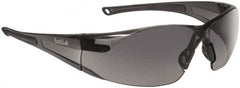 bolle SAFETY - Smoke Lenses, Framed Safety Glasses - Anti-Fog, Scratch Resistant, Smoke Polycarbonate Frame, Wrap Around - Americas Industrial Supply