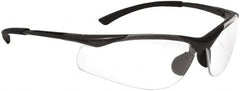 bolle SAFETY - Clear Lenses, Framed Safety Glasses - Anti-Fog, Scratch Resistant, Gunmetal Nylon Frame, Wrap Around - Americas Industrial Supply