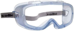 bolle SAFETY - Size Universal, Clear Anti-Fog & Scratch Resistant Lens, Safety Goggles - Indirect Vent, Blue Frame - Americas Industrial Supply