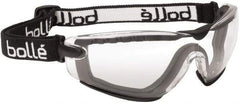 bolle SAFETY - Size Universal, Clear Anti-Fog & Scratch Resistant Lens, Safety Goggles - Ventless, Black Frame - Americas Industrial Supply