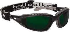bolle SAFETY - Green Lenses, Framed Welding Glasses - Scratch Resistant, Black/Gray Polycarbonate Frame, Over the Glasses - Americas Industrial Supply