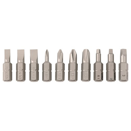 10PC SLOT/PHIL/TORX BIT SET - Americas Industrial Supply