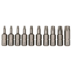 10PC TORX INSERT BIT SET - Americas Industrial Supply