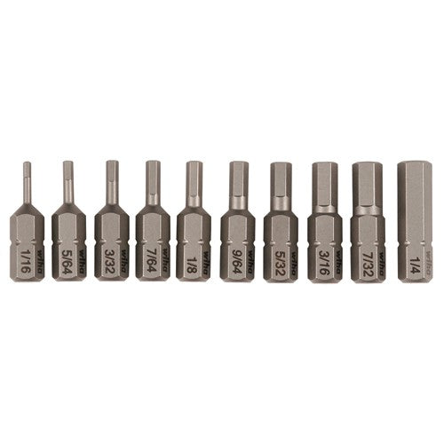 10PC HEX INSERT BIT SET - Americas Industrial Supply