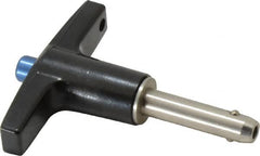 Gibraltar - 1/4" Diam, 3/4" Usable Length, T Handle, Quick Release Pin - Grade 304 Stainless Steel, Bright Finish - Americas Industrial Supply